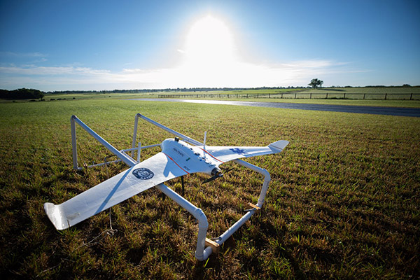 An unmanned aircraft system (UAS) on the ground