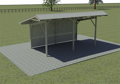 Livestock shade rendering